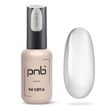 PNB Magnetic Gel Polish Glamour Cat, 01 Sugar Baby, 8ml 00000030280 фото