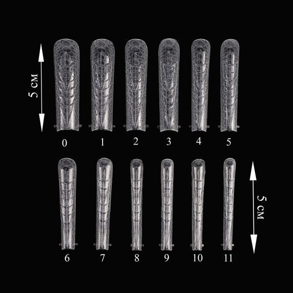 Crooz Верхні форми Nail Forms Snake for design 5 Довгий квадрат 00000029527 фото