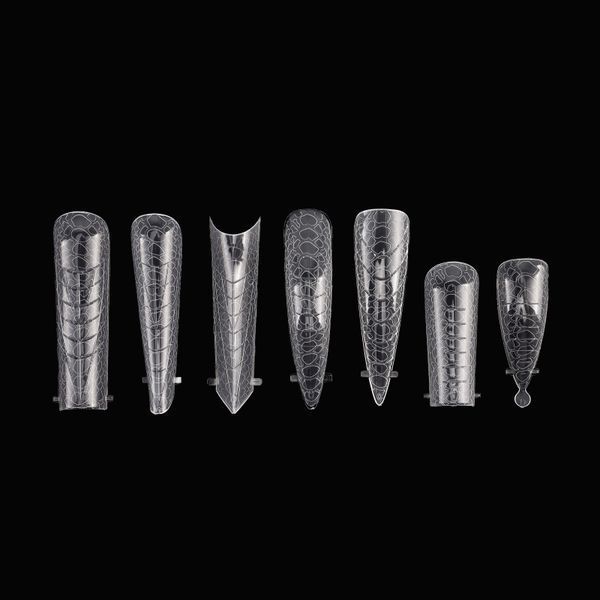 Crooz Верхні форми Nail Forms Snake for design 5 Довгий квадрат 00000029527 фото