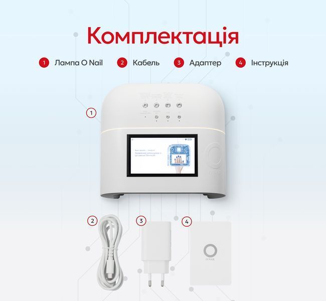 Лампа зі штучним інтелектом ONAIL White 00000036090 фото