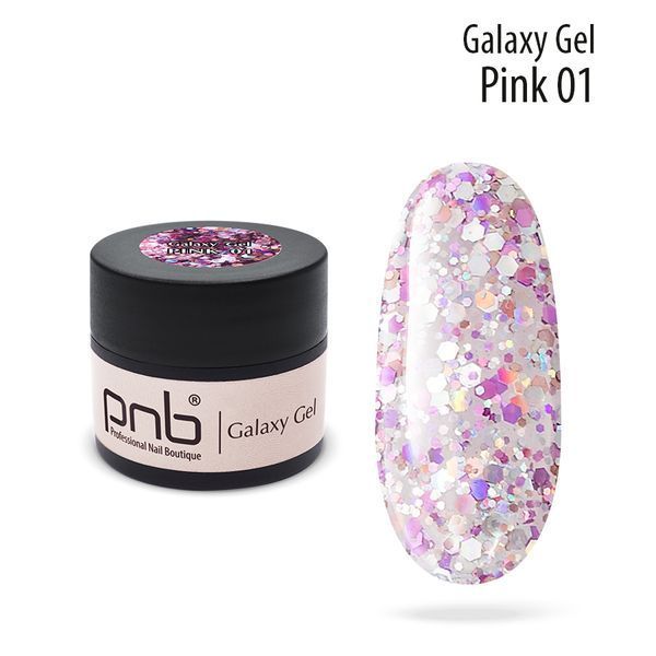 PNB Гель для дизайну Galaxy Gel 1 Pink 00000010249 фото