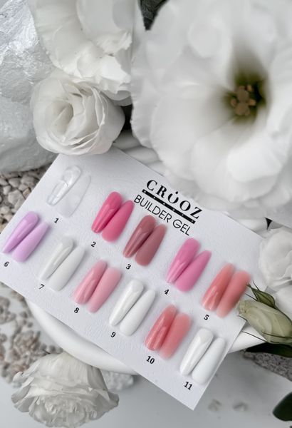 Crooz Гель для нарощування Builder Gel 10 SHIMMER NUDE, 15 мл 00000025509 фото