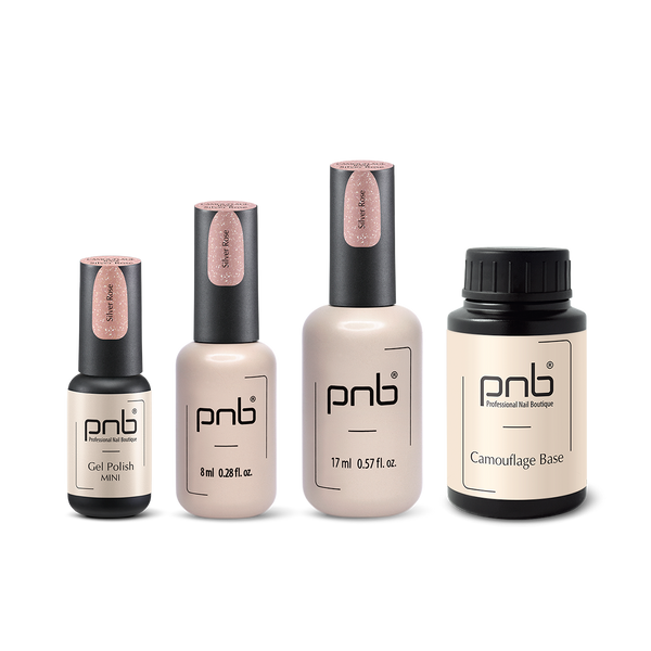 PNB Камуфлююча каучукова база Silver Rose 30 мл 00000019044 фото