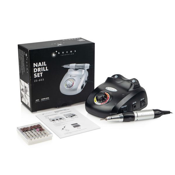 Фрезер для манікюру BUCOS ZS-603 PRO BLACK (35000/45W) 00000026328 фото