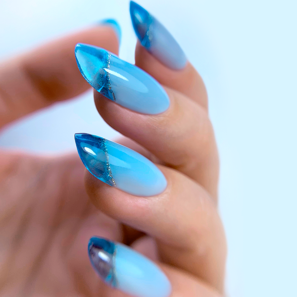 PNB Гель конструирующий Стронг Айрон Strong iron gel Сrystal Blue 8мл 00000029274 фото