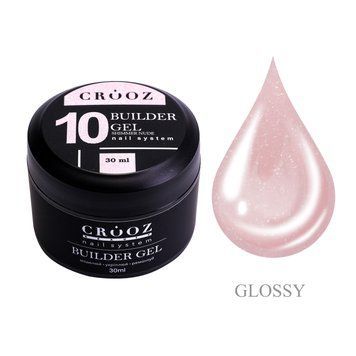 Crooz Гель для нарощування Builder Gel 10 SHIMMER NUDE, 30 мл 00000026491 фото
