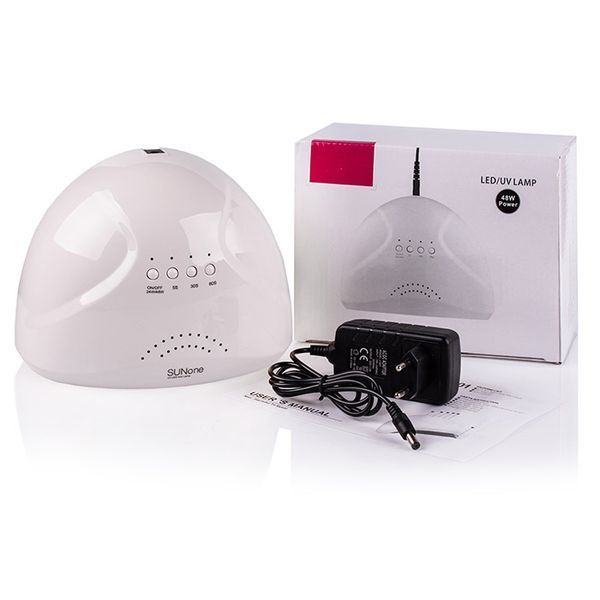 Лампа для манікюру гібридна SUN ONE 48 W (White) 00000005726 фото