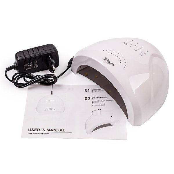 Лампа для манікюру гібридна SUN ONE 48 W (White) 00000005726 фото