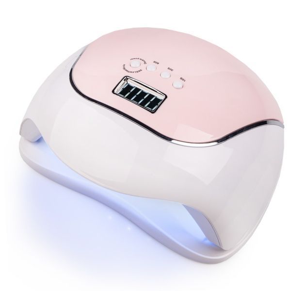 Лампа для манікюру гібридна з ручкою LED + UV SUN BQ-V5 120 W (Macaroon Pink) 00000017667 фото