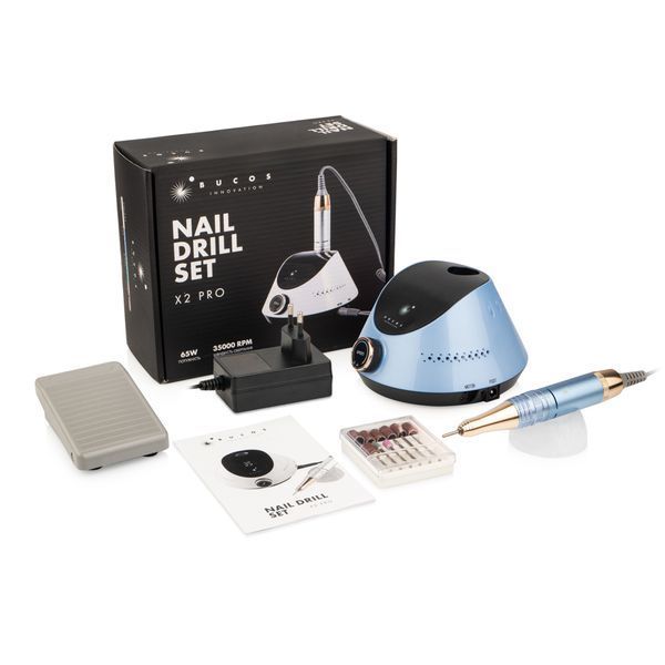 Фрезер для манікюру BUCOS Nail Drill X2 PRO BLUE OCEAN (65W/40000об) 00000024908 фото
