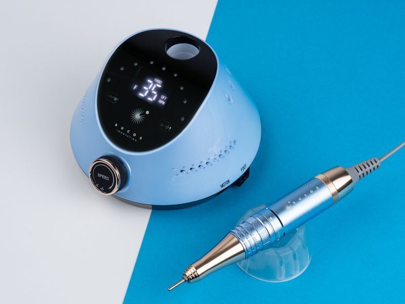 Фрезер для манікюру BUCOS Nail Drill X2 PRO BLUE OCEAN (65W/40000об) 00000024908 фото